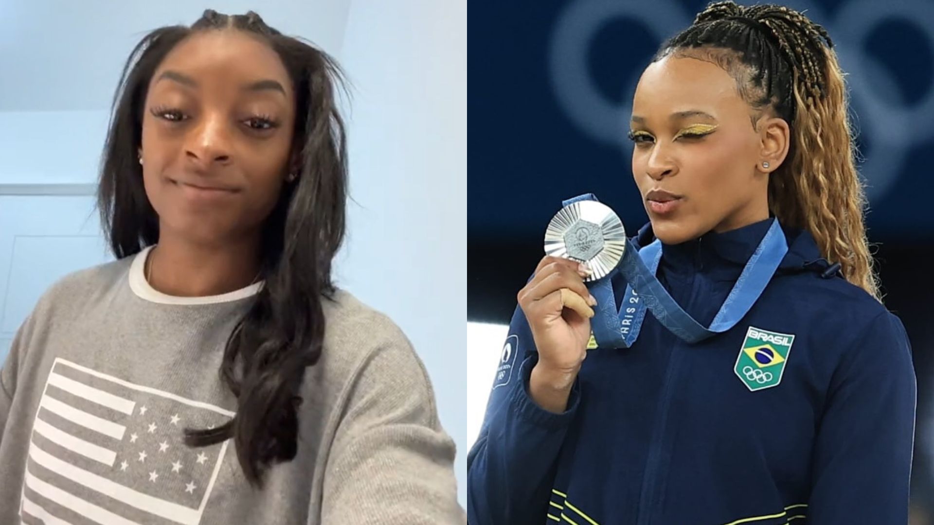 Simone Biles surpreende ao falar sobre Rebeca Andrade às vésperas de disputa