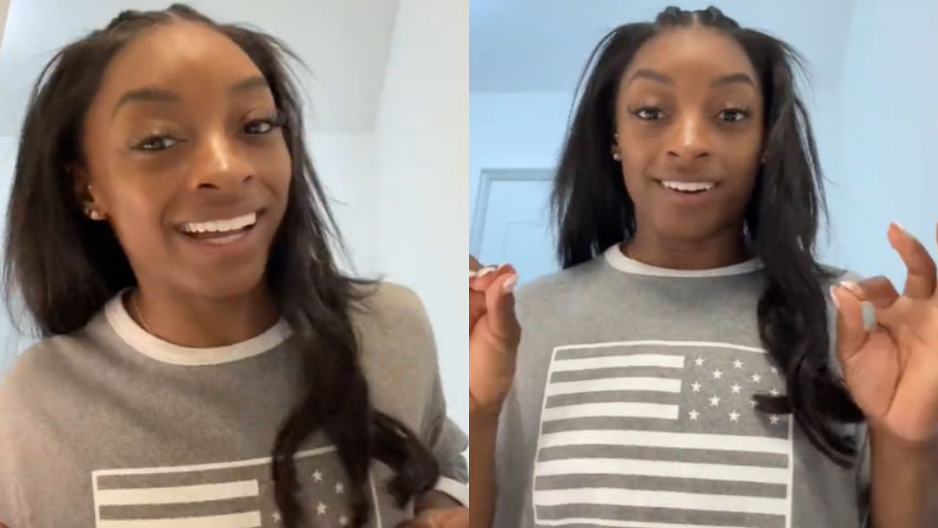 Simone Biles compartilha reação inusitada com baby botox