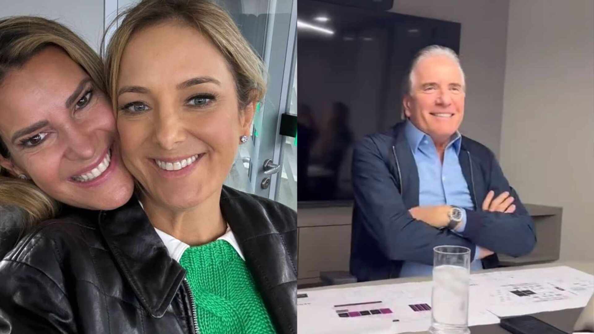 Ticiane Pinheiro faz reunião com Roberto Justus para a festa de Rafa Justus
