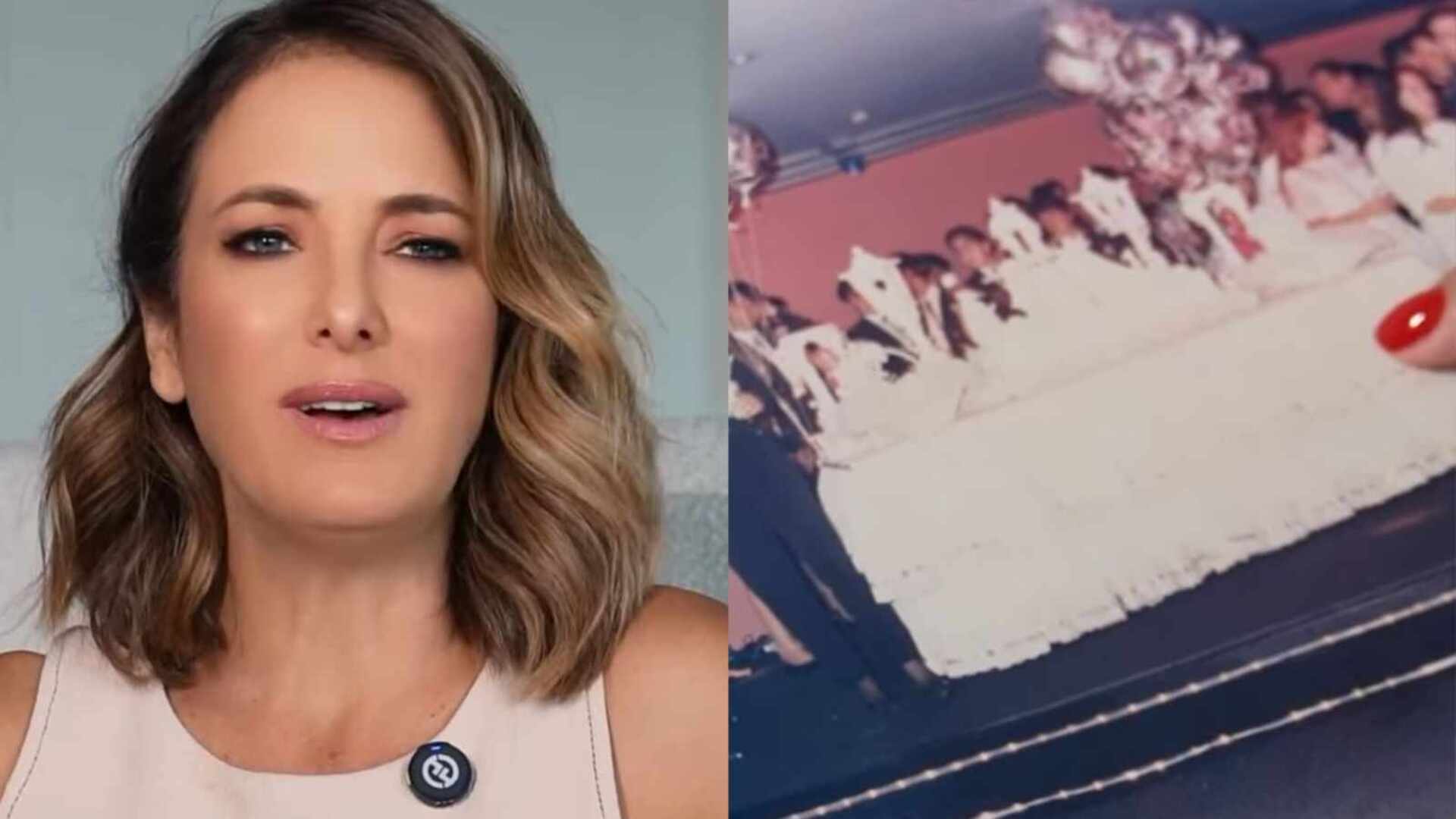 Ticiane Pinheiro recorda como foi sua festa de 15 anos: ‘Minha mãe que fez’