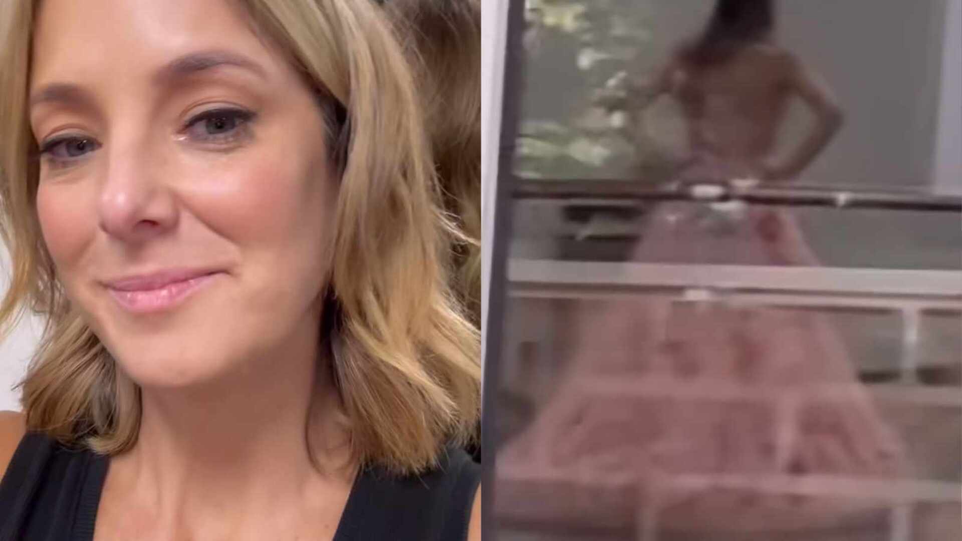 Ticiane Pinheiro deixa escapar vestido de Rafaella Justus ao mostrar ensaio
