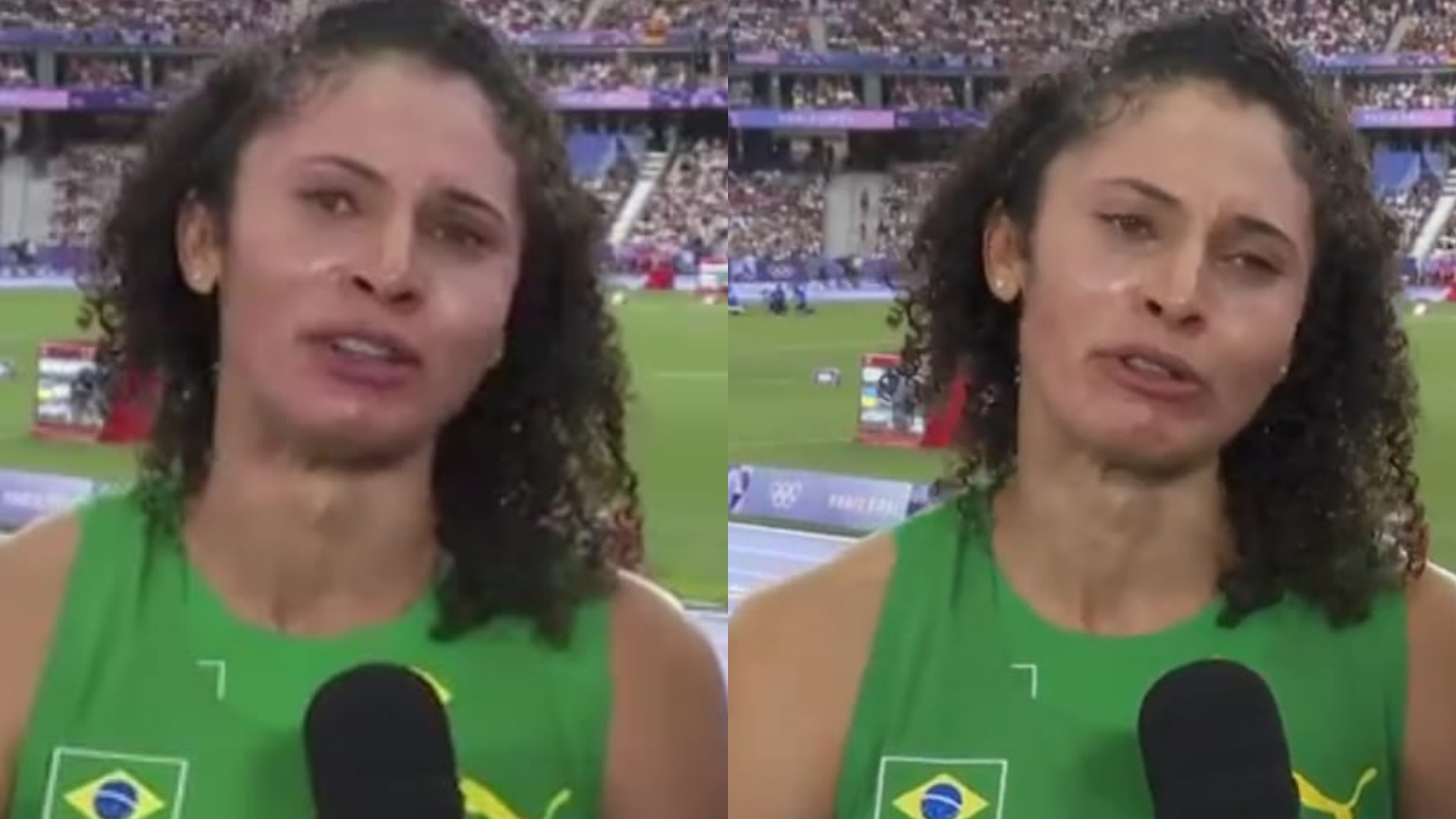 Valdileia Martins chora ao falar sobre morte do pai durante os Jogos Olímpicos