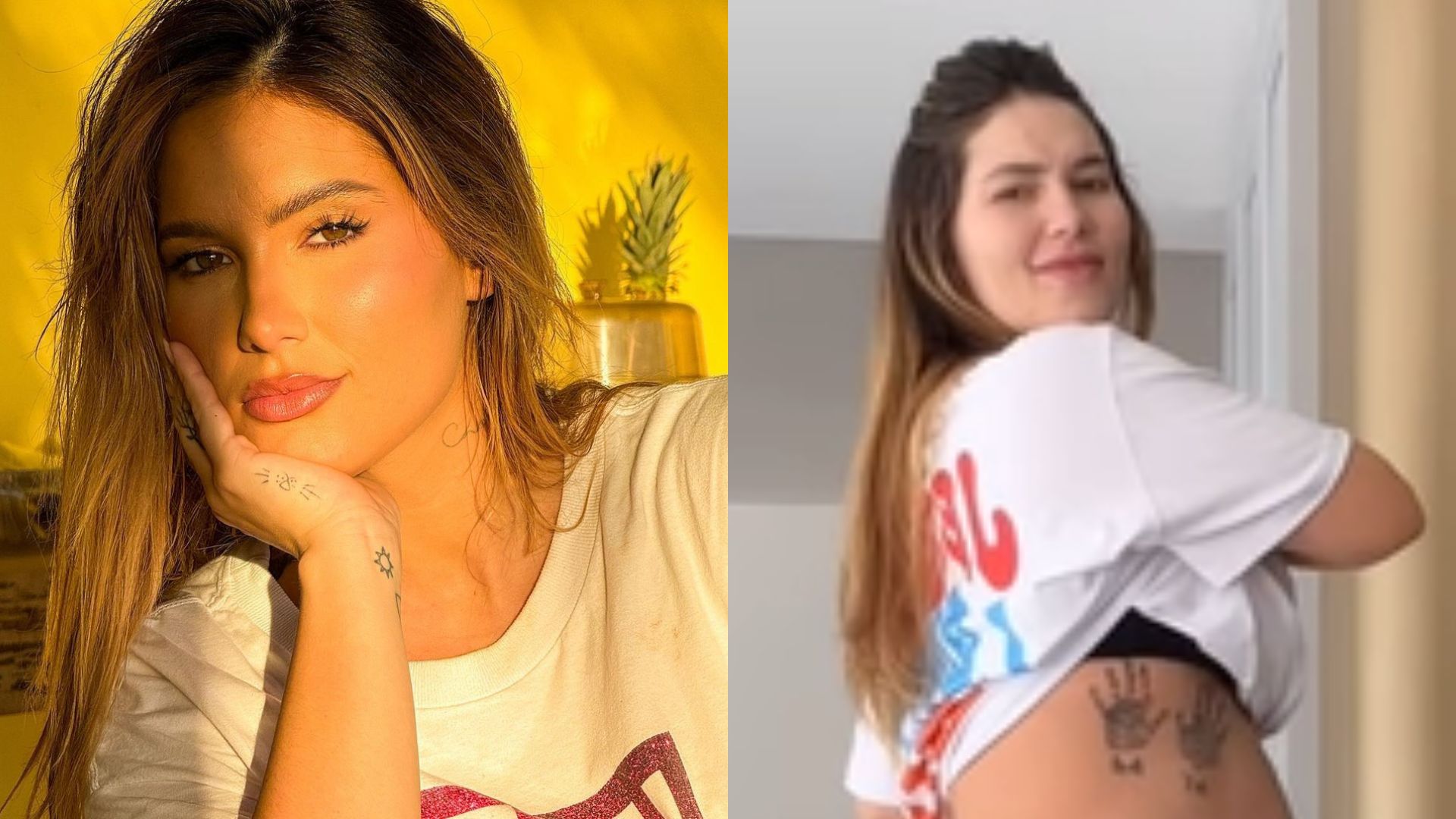 Virginia Fonseca choca com tamanho do barrigão na reta final da gravidez