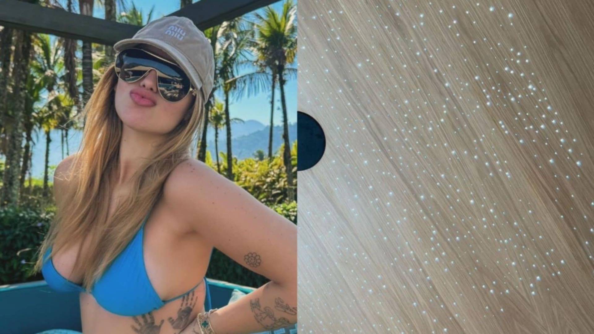 Virginia impressiona ao mostrar teto ‘estrelado’ de sua sala de massagem