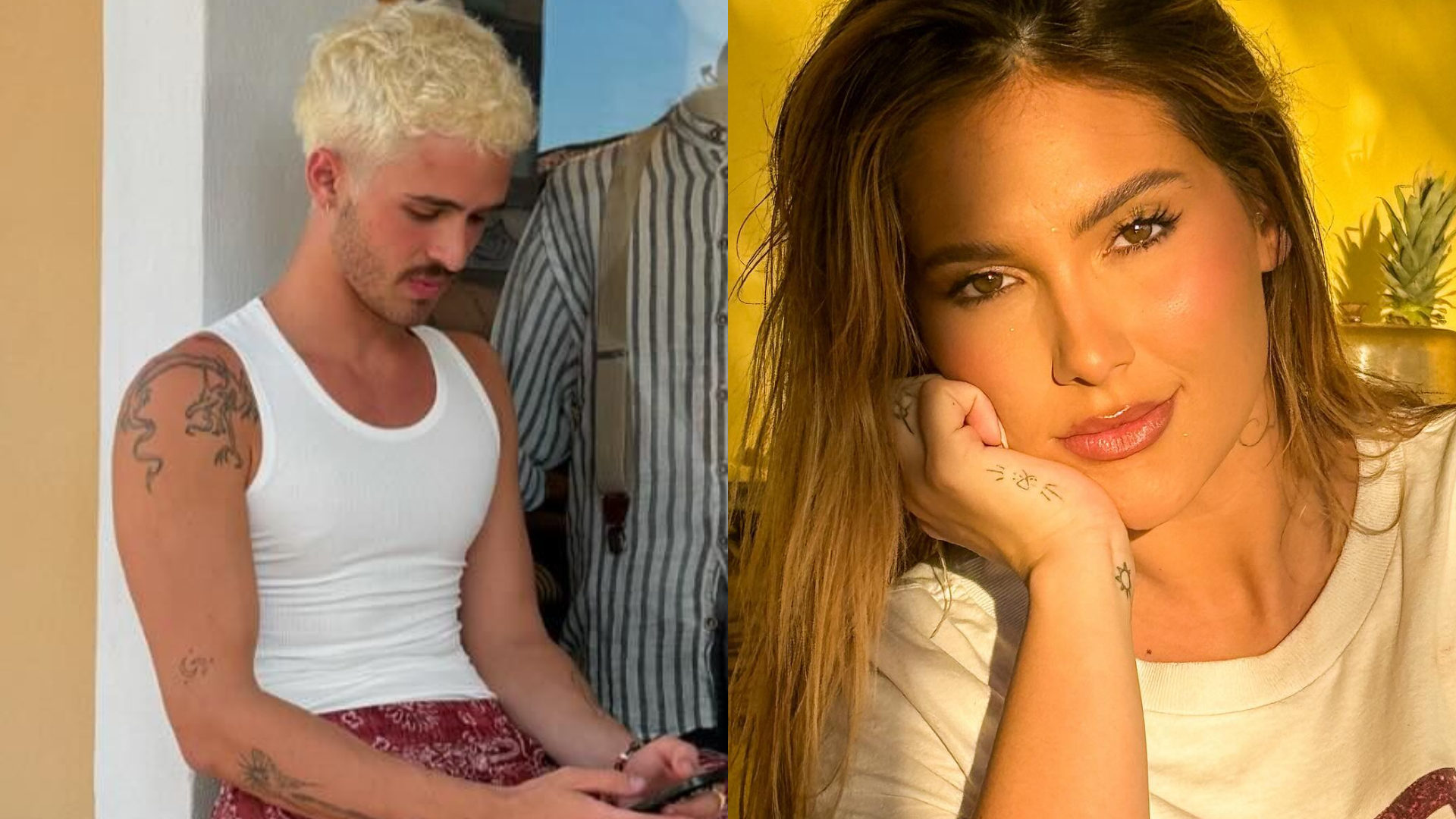 Na Itália, João Guilherme e Marquezine causam inveja na cunhada e ator sugere viagem em família