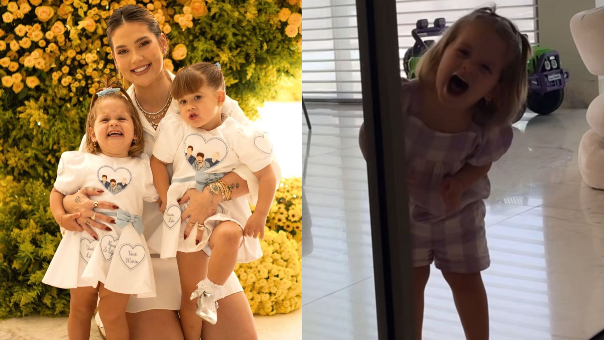 Virginia se diverte com reação das filhas ao som de Justin Bieber e Rouge