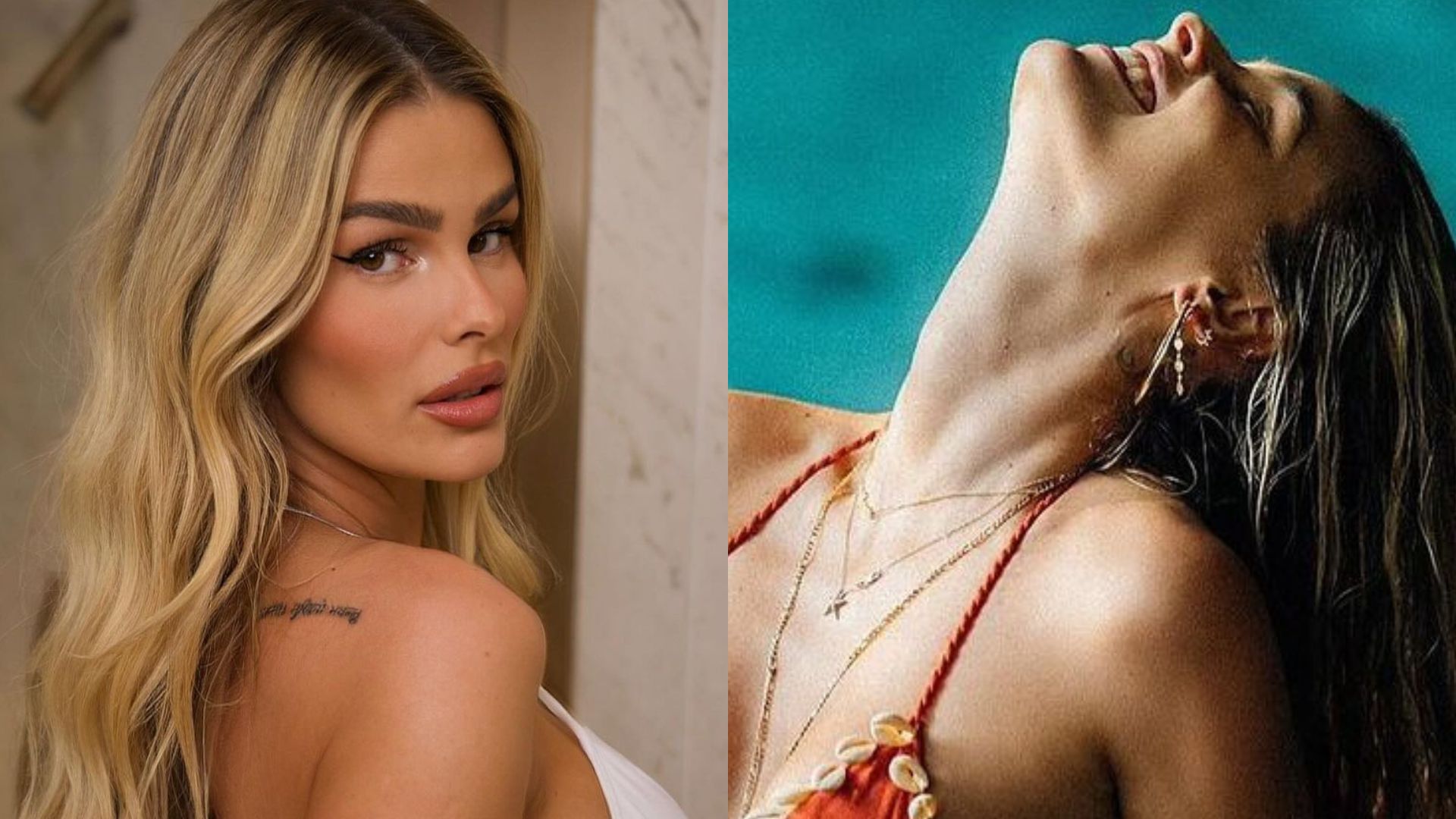 Yasmin Brunet impressiona com biquíni laranja estiloso em nova foto