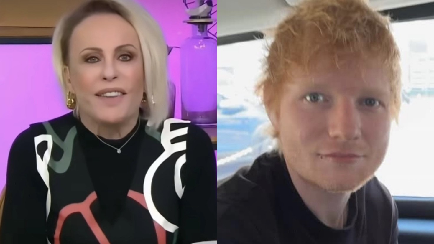Ana Maria Braga dá opinão sincera sobre visual de Ed Sheeran: ‘Cabelinho danado’
