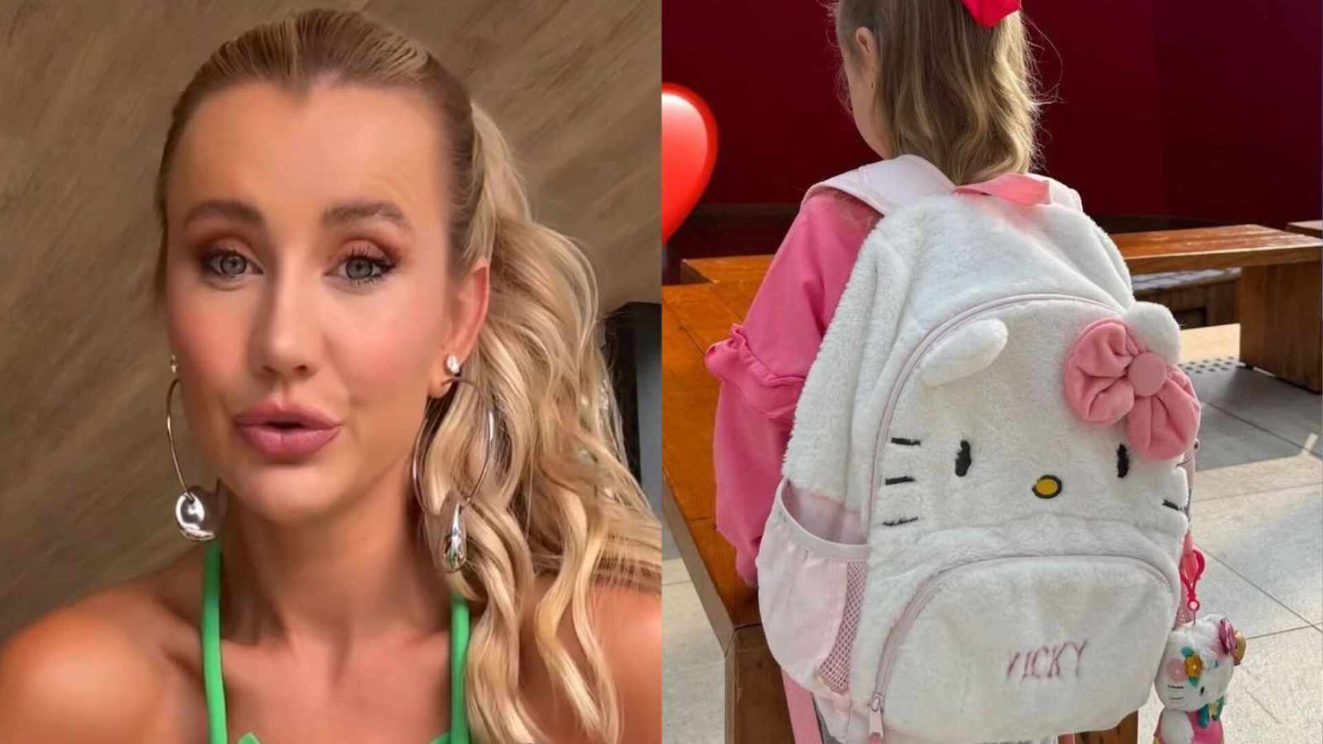 Ana Paula Siebert surpreende ao contar onde comprou bolsa de Vicky para escola
