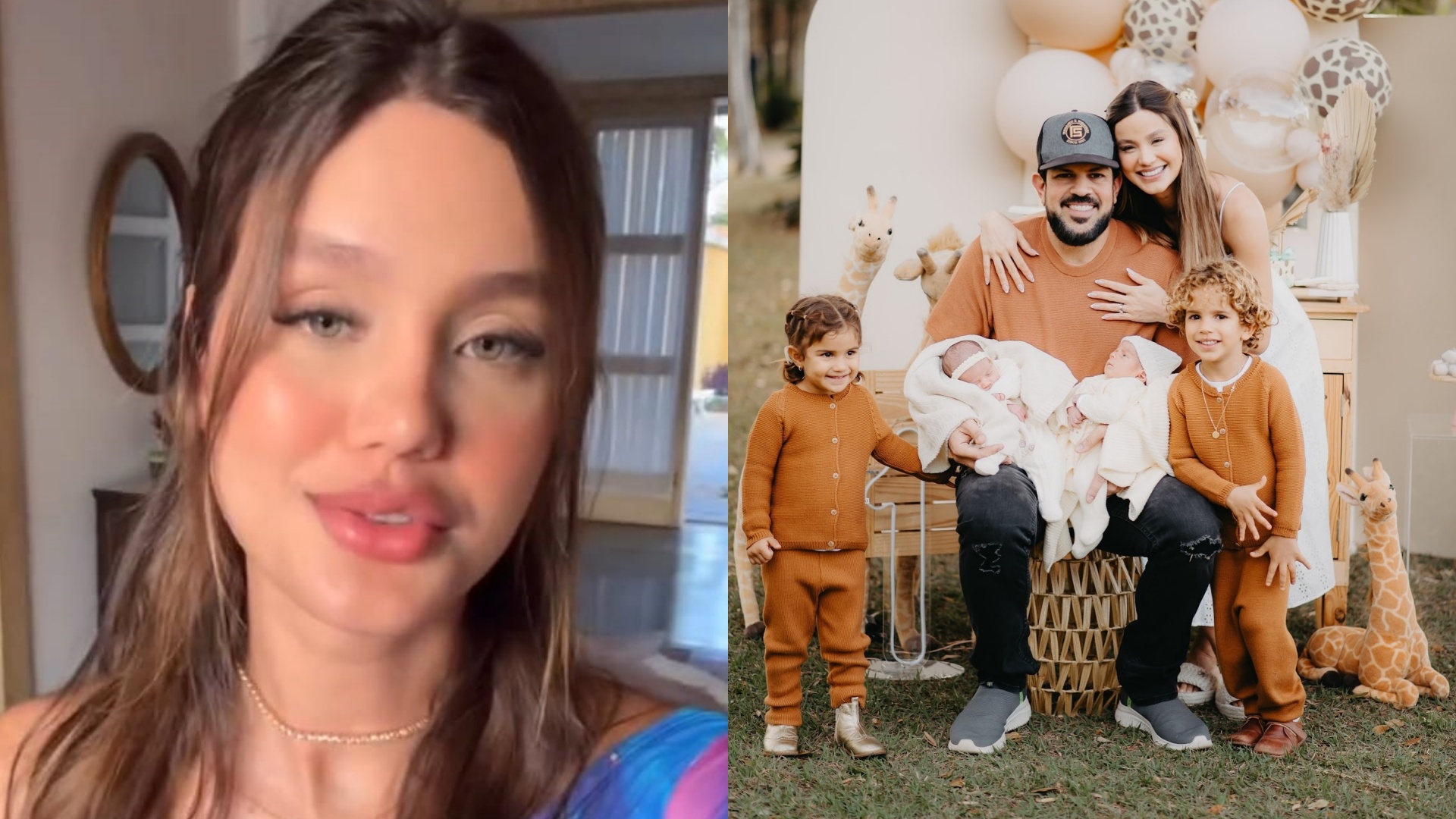 Biah Rodrigues desabafa sobre maternidade com quatro filhos: “Exaustão”