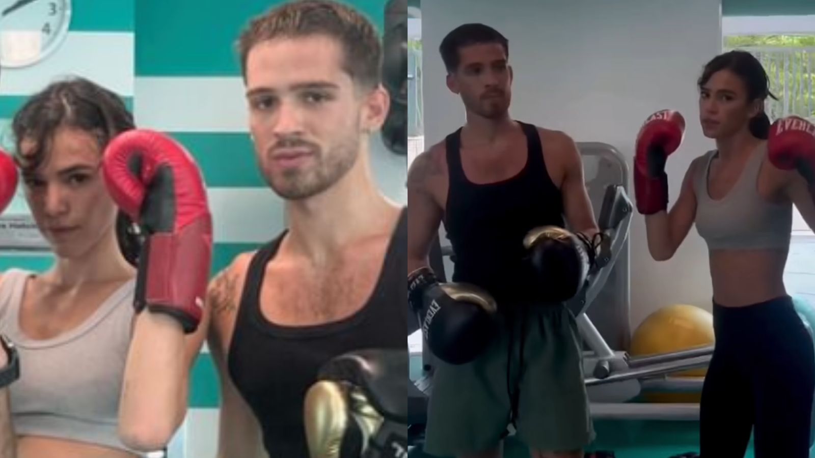Bruna Marquezine e João Guilherme exibem sintonia em treino durante rara aparição