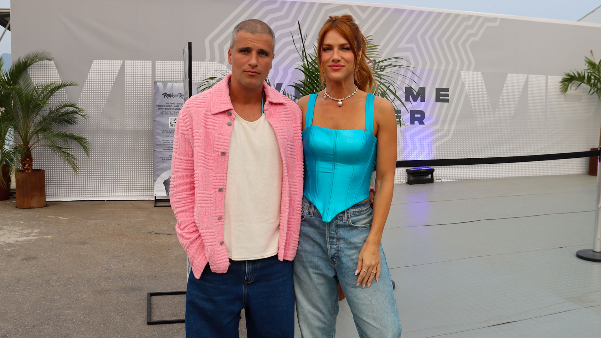 Bruno Gagliasso e Giovanna Ewbank curtem Rock In Rio