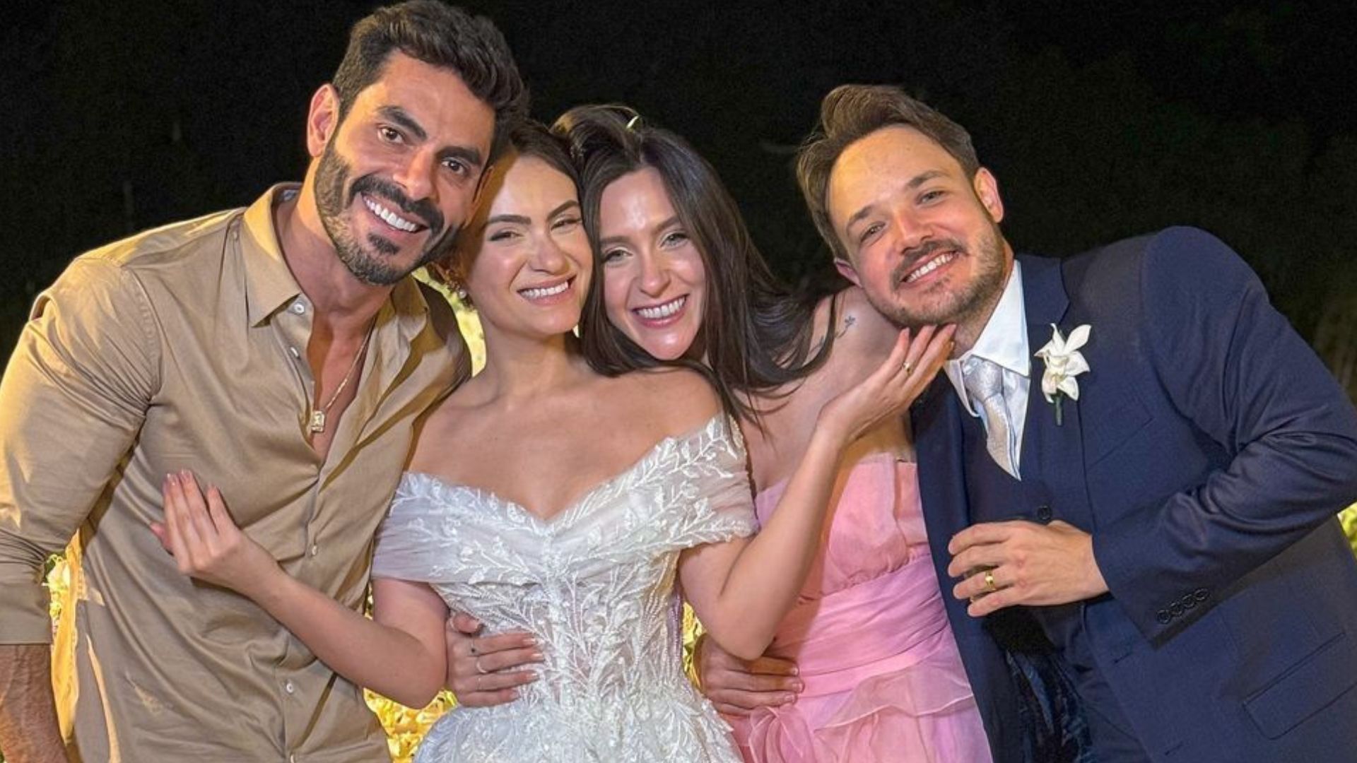 Israel, da dupla com Rodolffo, se casa com Laís Ribeiro em cerimônia intimista