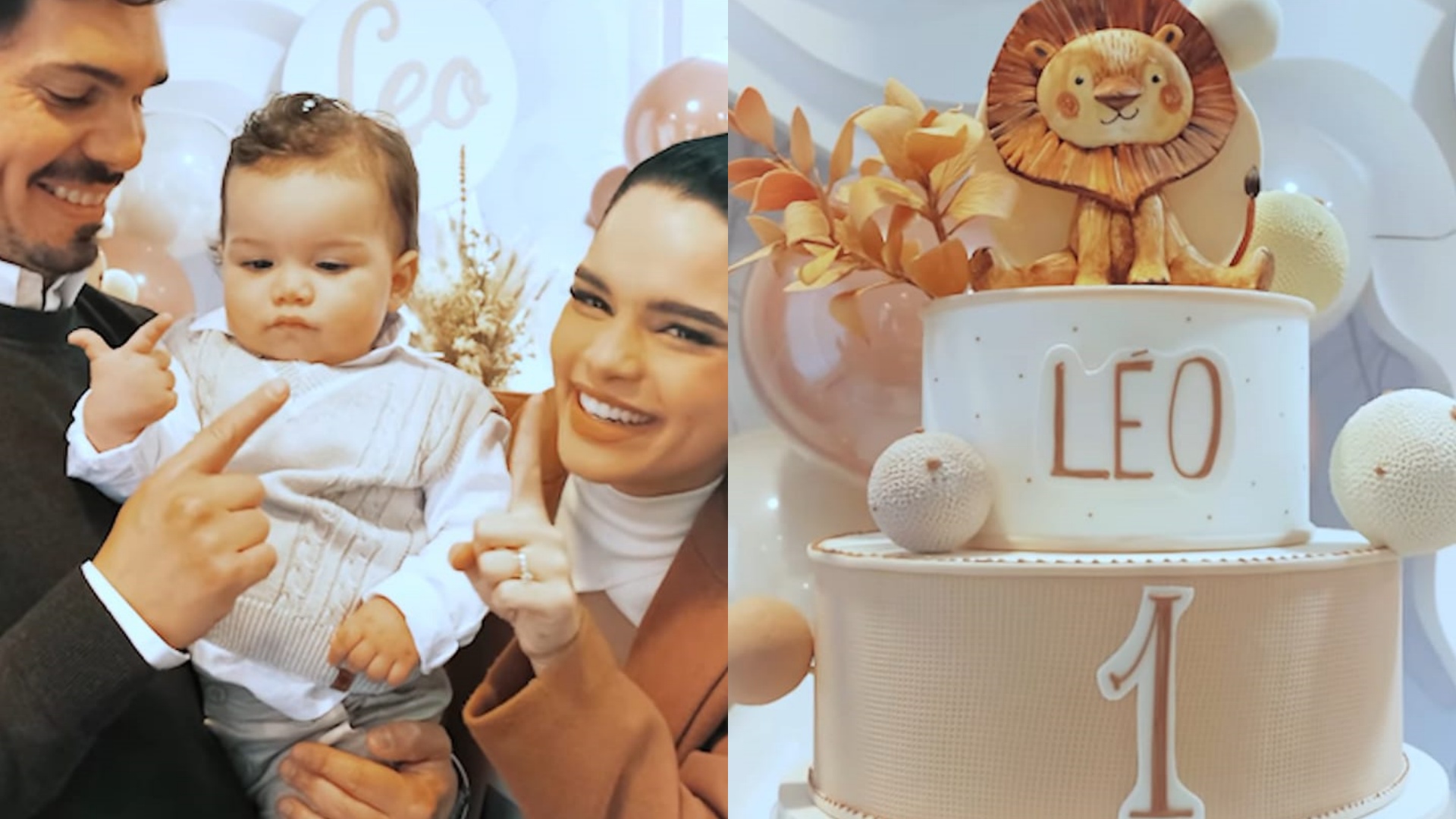 Carol Macedo exibe detalhes da festa de aniversário de 1 ano do filho