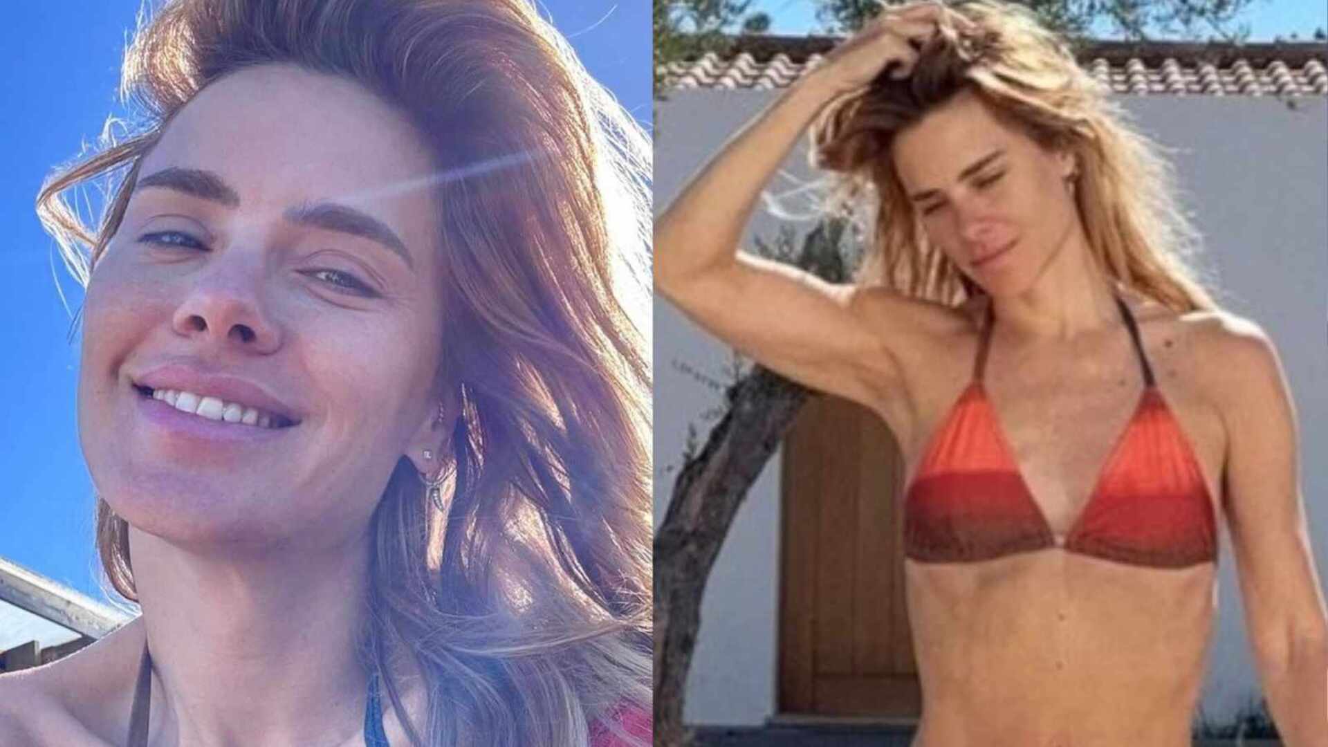 Carolina Dieckmann arrasa no look de banho e choca: ‘Gata demais’