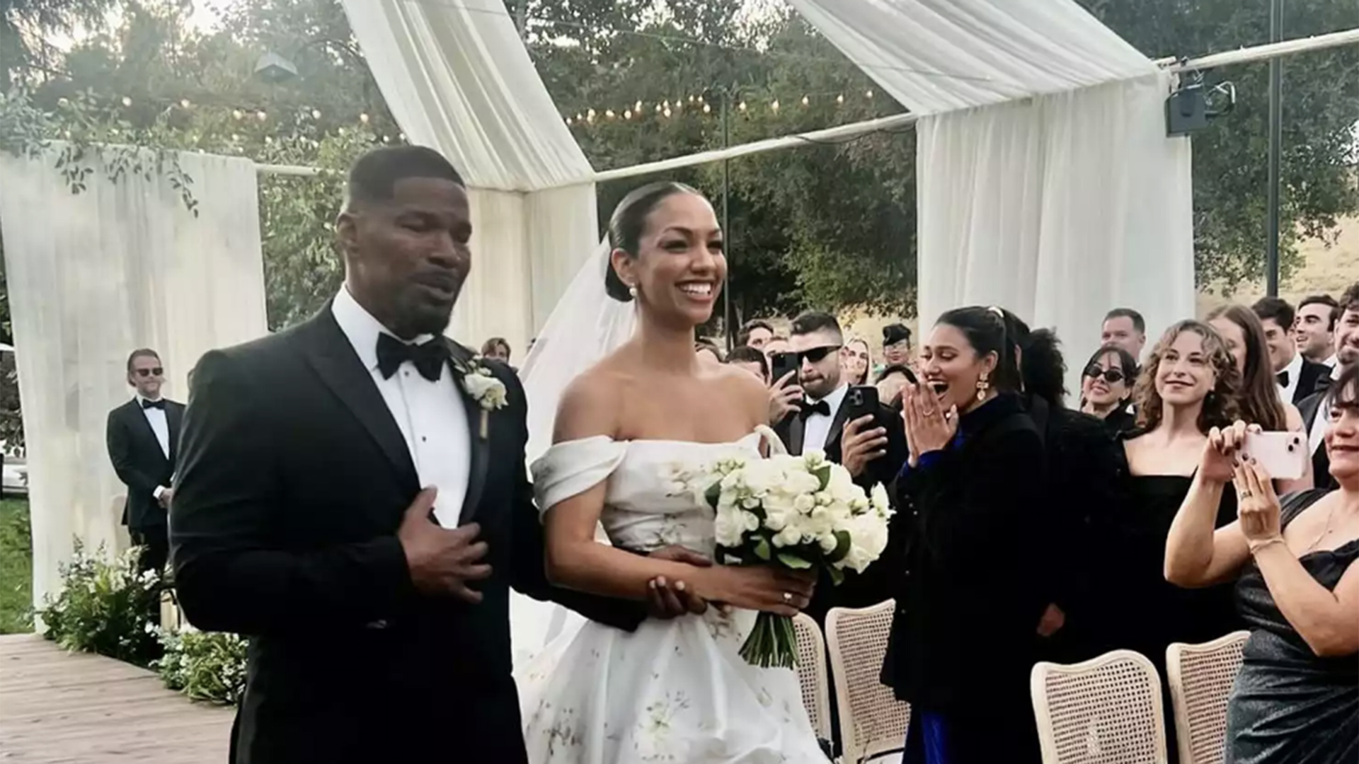Filha de Jamie Foxx se casa em cerimônia luxuosa nos EUA