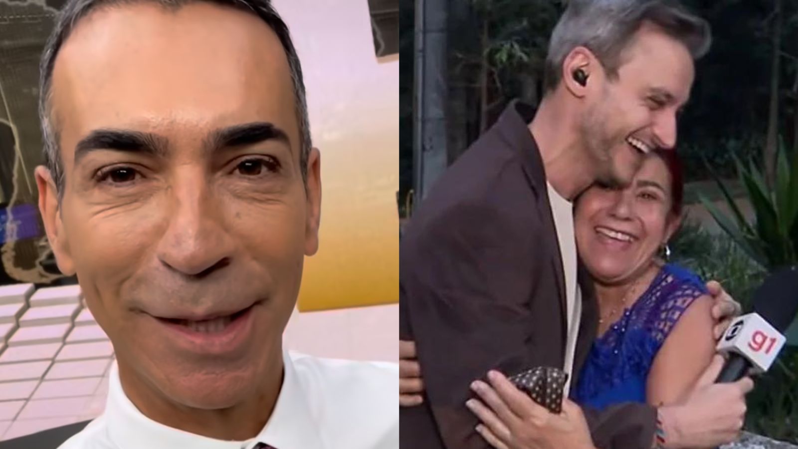 Cesar Tralli recebe recado inesperado de entrevistada ao vivo na Globo: ‘Não acredito’