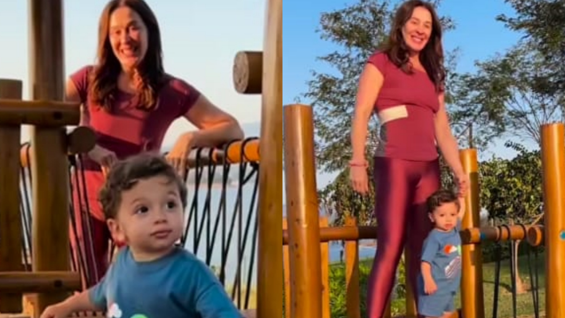 Filho de Claudia Raia chama atenção ao surgir se divertindo no parquinho: “Fofo”