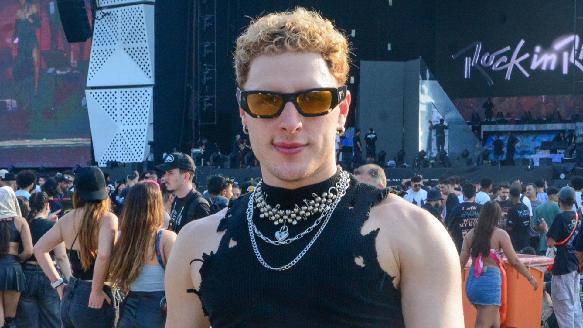 Diego Martins confessa escapadinha durante cobertura do Rock in Rio: ‘Me divirto’