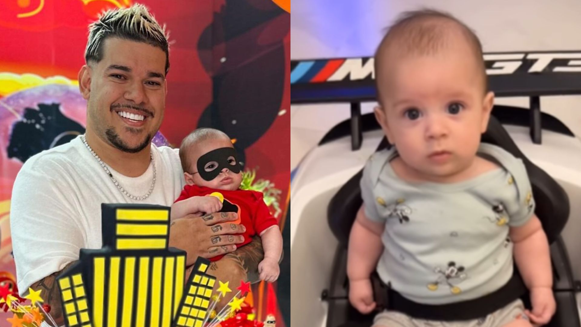 DJ Buarque presenteia o filho com mini carro de luxo: ‘Está motorizado’
