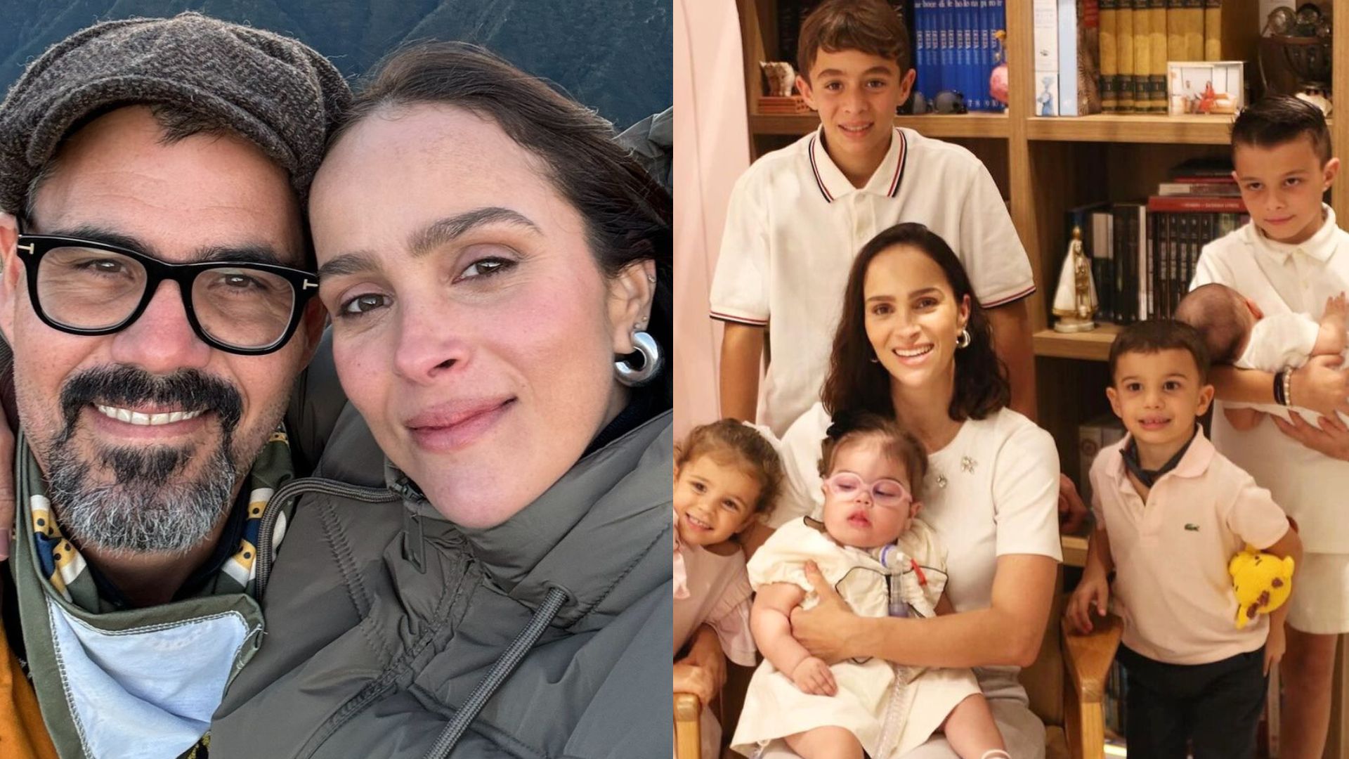 Esposa de Juliano Cazarré revela mudança de planos após filhos passarem mal