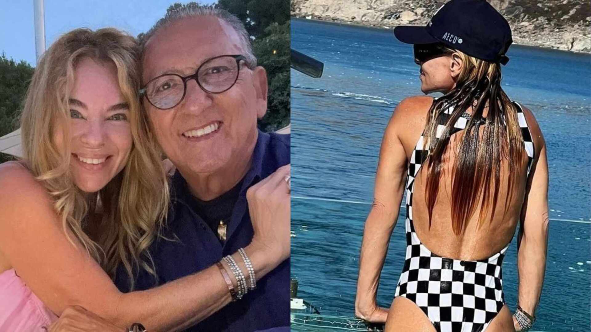 Galvão Bueno reage ao ver fotos da esposa em piscina: ‘Divina’