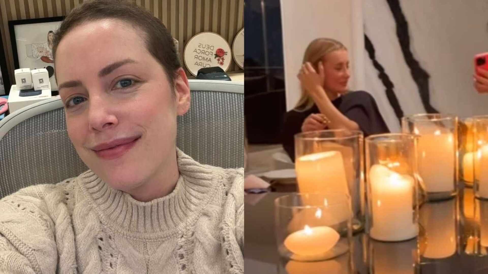 Fabiana Justus quebra regra de etiqueta no jantar de Ana Paula Siebert