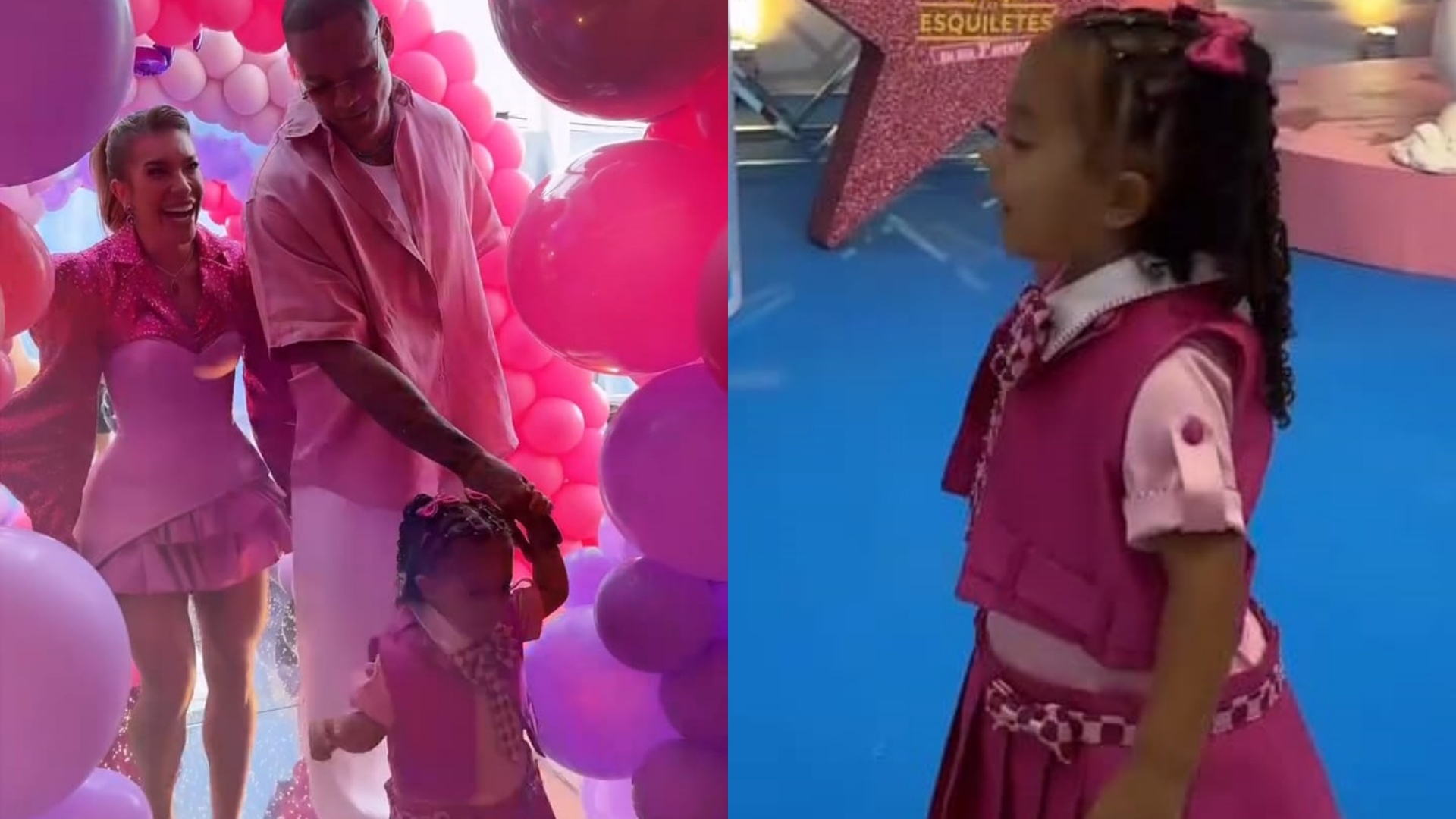 Filha de Lore Improta e Léo Santana ganha festa de aniversário com tema duplo