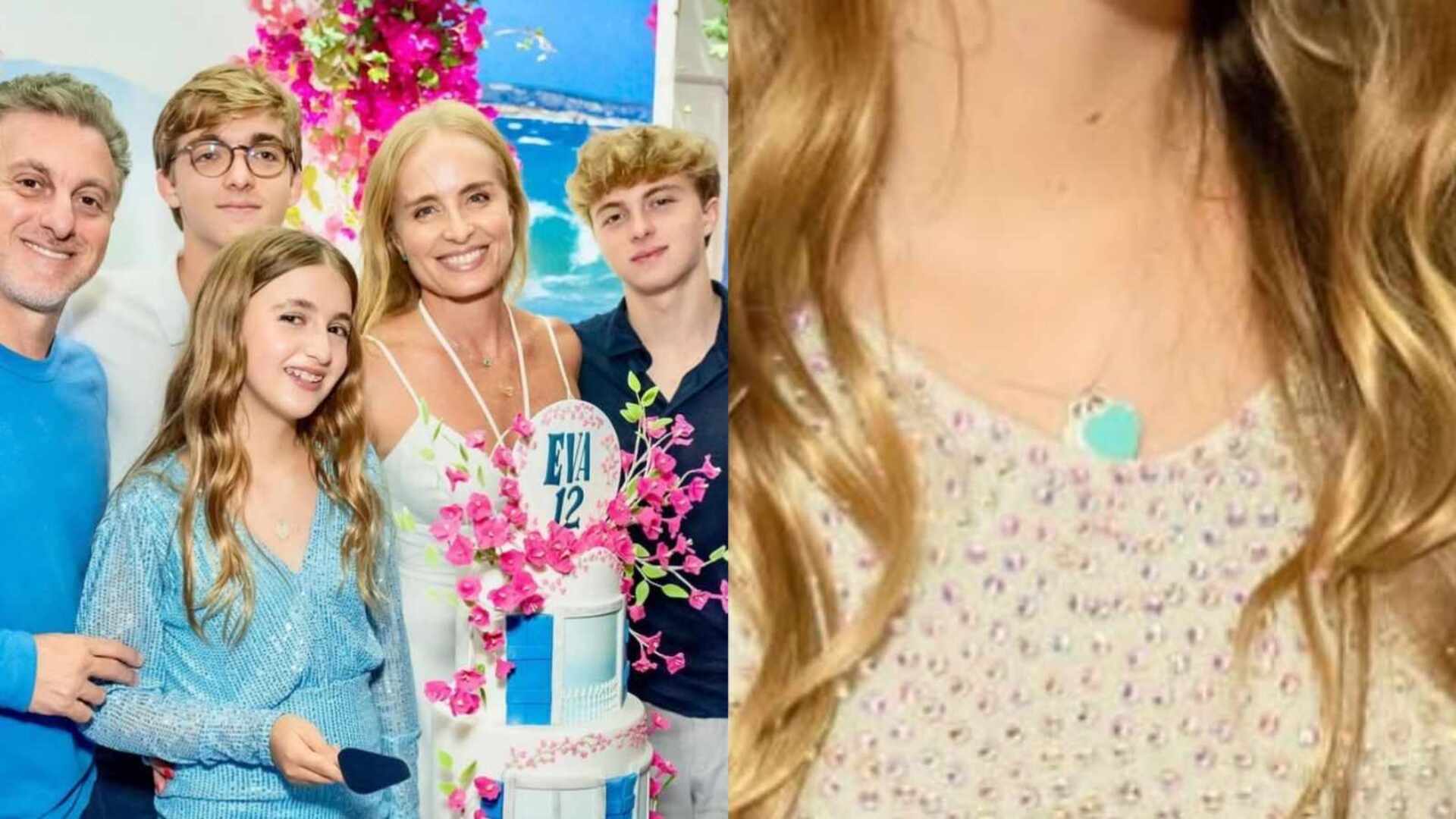 Saiba quanto custa o colar que Eva Huck usou em sua festa de 12 anos
