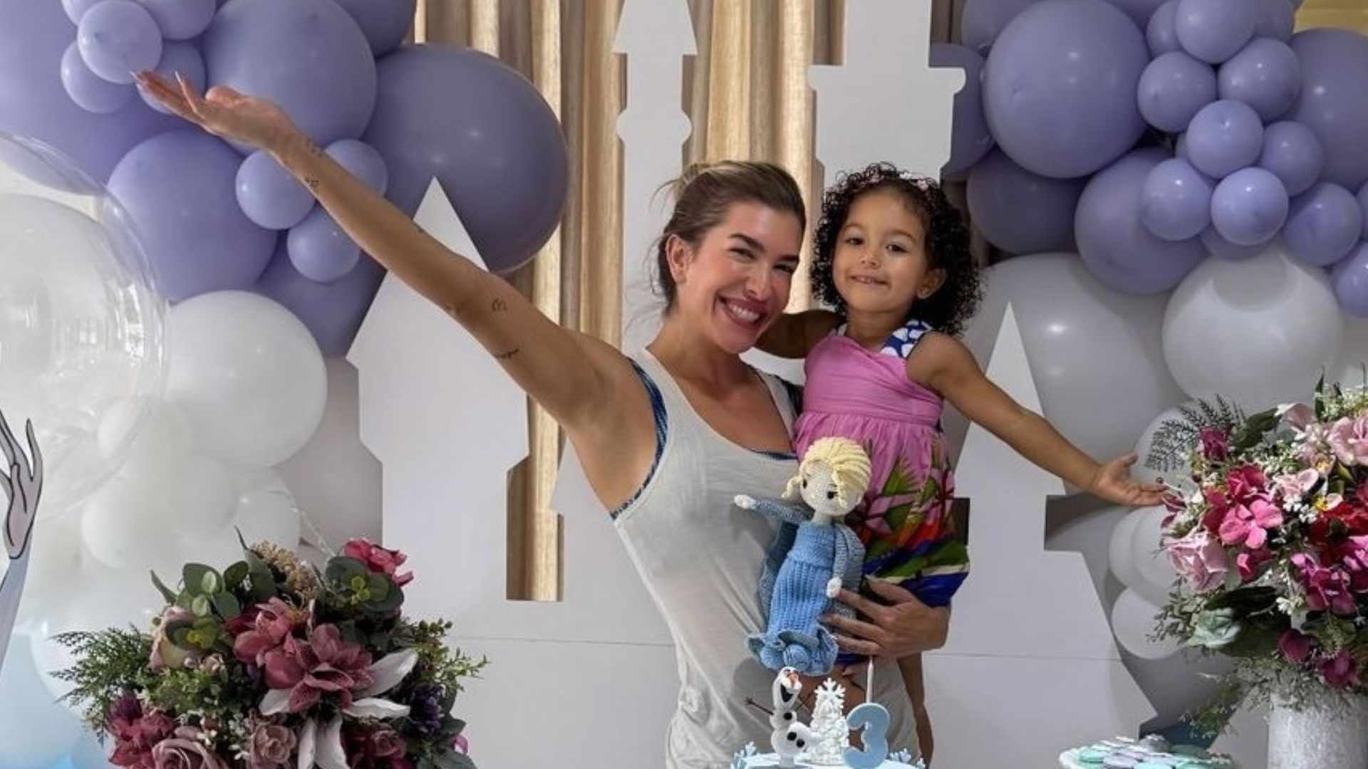 Filha de Lore Improta tem festa temática em casa para seus três anos; veja