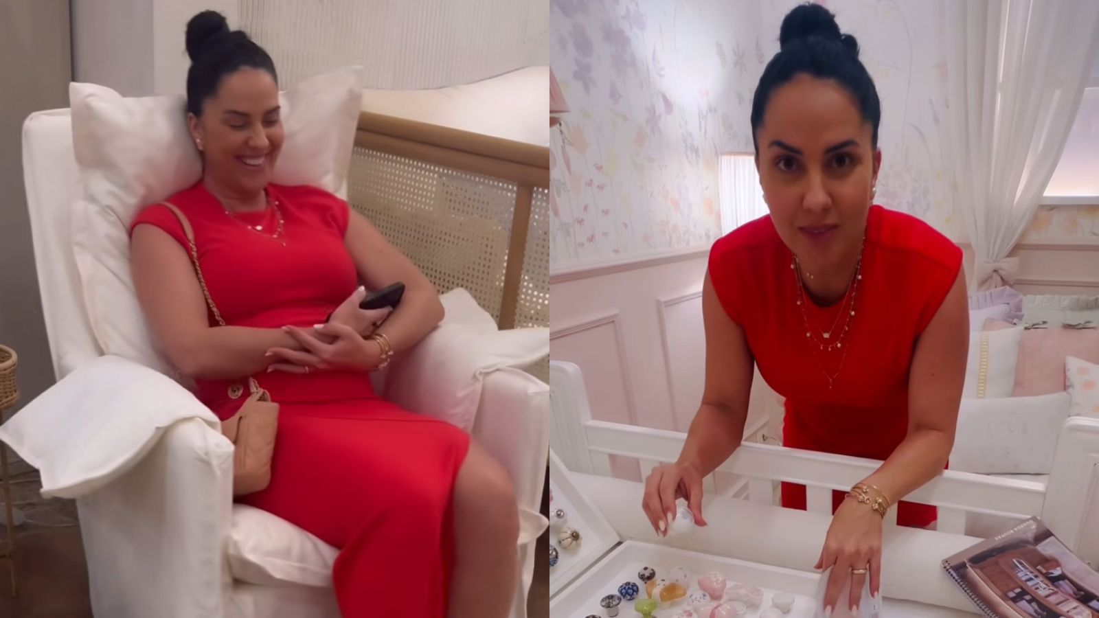 Graciele Lacerda prepara quarto da filha com Zezé Di Camargo: “Tudo decidido”
