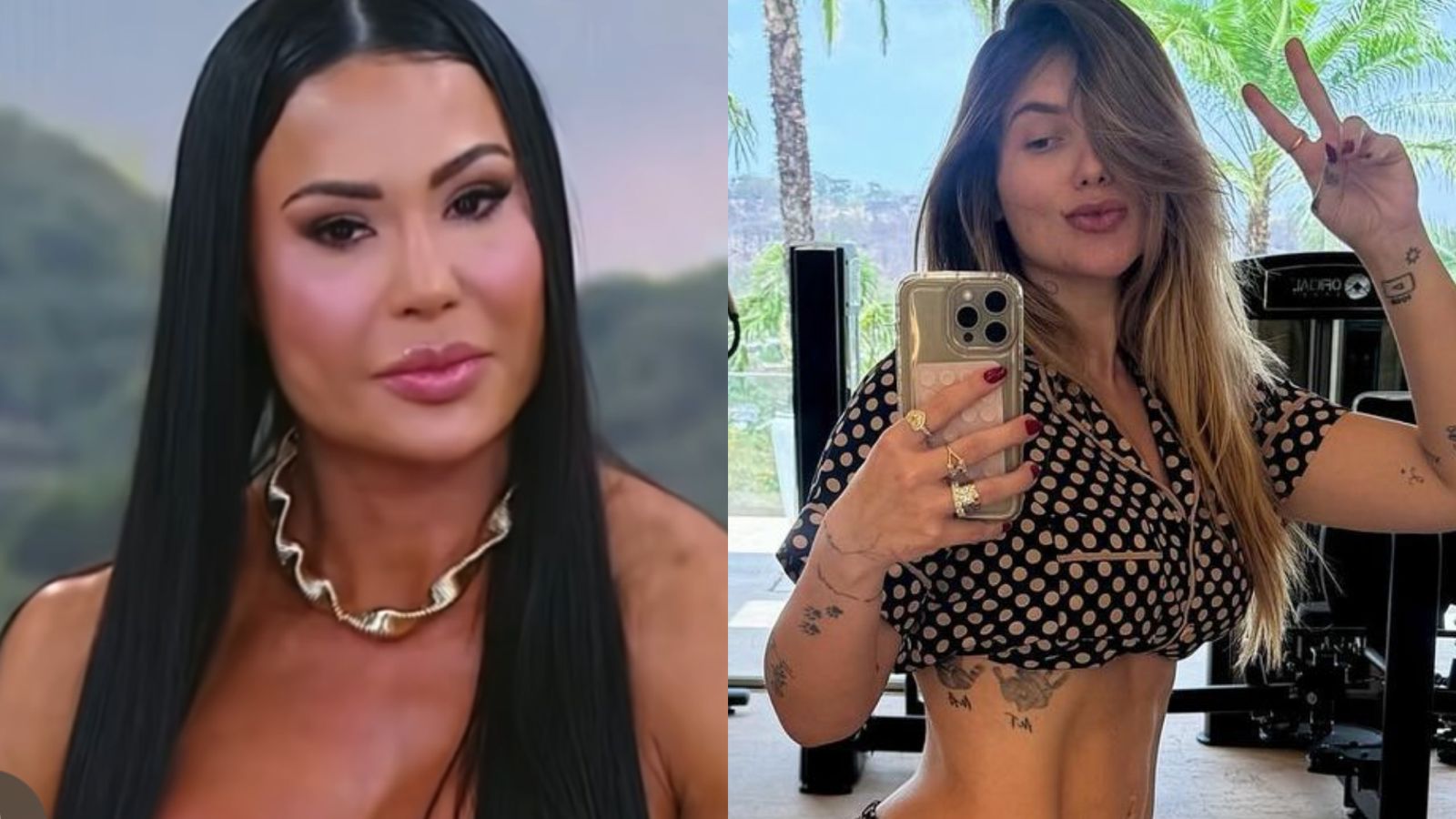 Gracyanne Barbosa reage à foto de Virginia Fonseca exibindo o corpo após parto