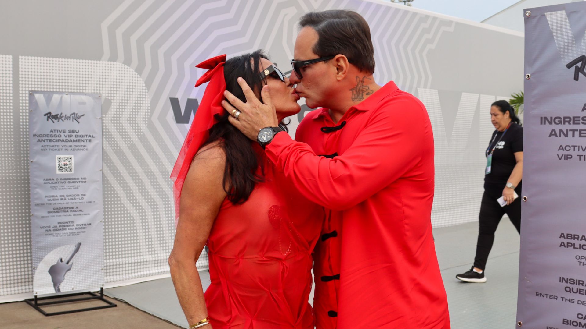 Gretchen e Esdras de Souza renovam votos no Rock in Rio