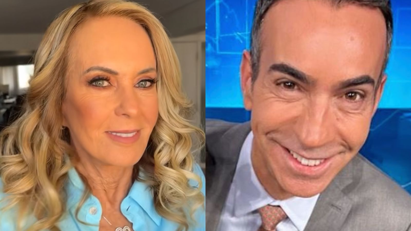 Helô Pinheiro manda recado ao ver César Tralli no ‘Jornal Nacional’: “Competência”