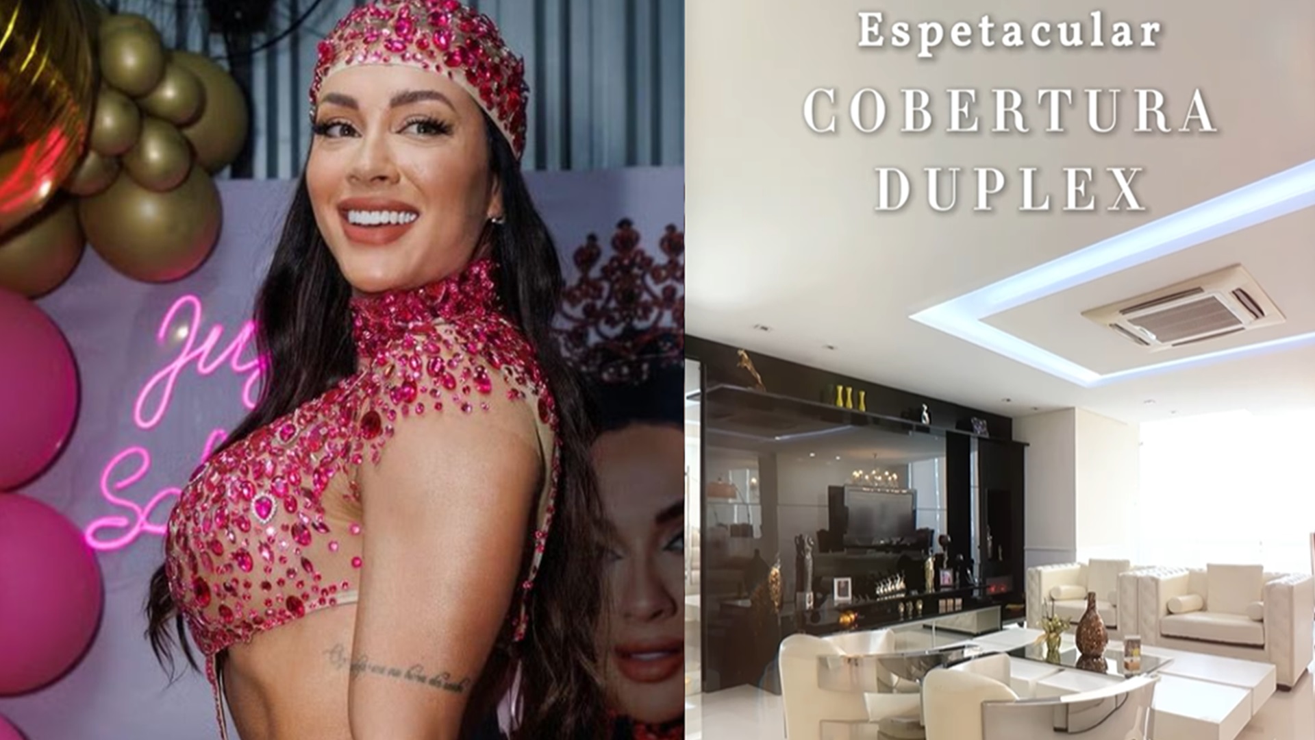 Antiga cobertura duplex de Juju Salimeni é anunciada por valor milionário
