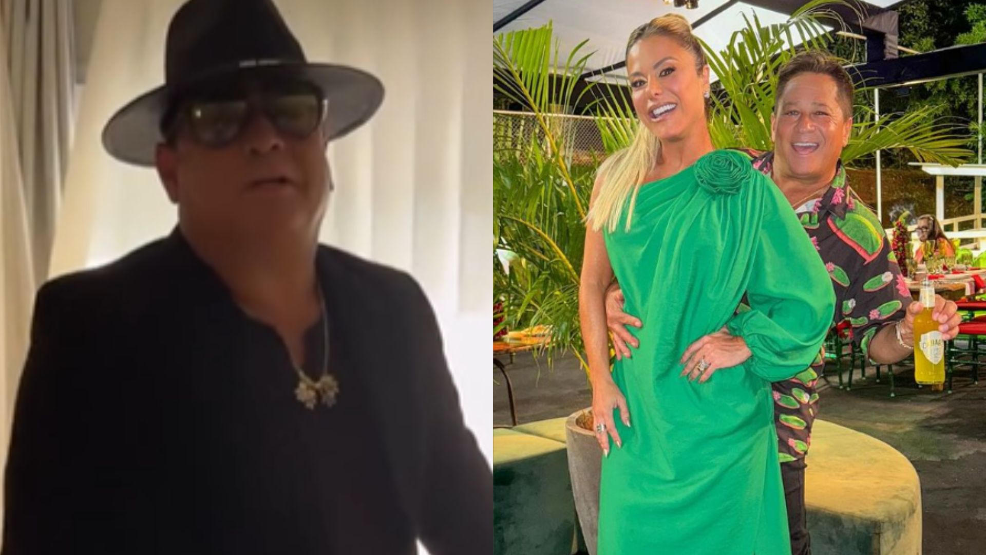Poliana Rocha se diverte com look escolhido por Leonardo: “Modelito diferente”