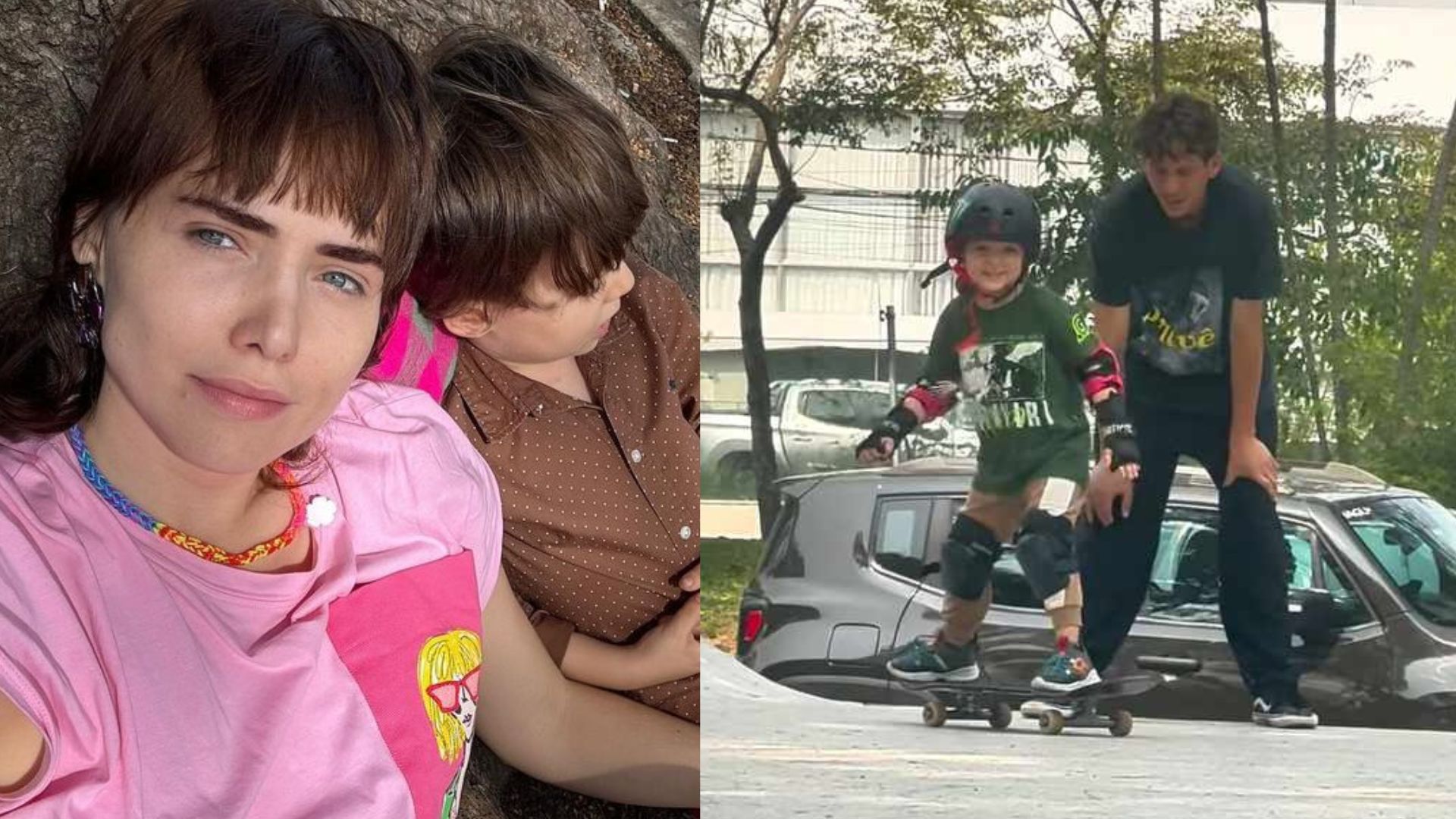 Filho de Leticia Colin chama atenção ao andar de skate: “Arrasa demais”