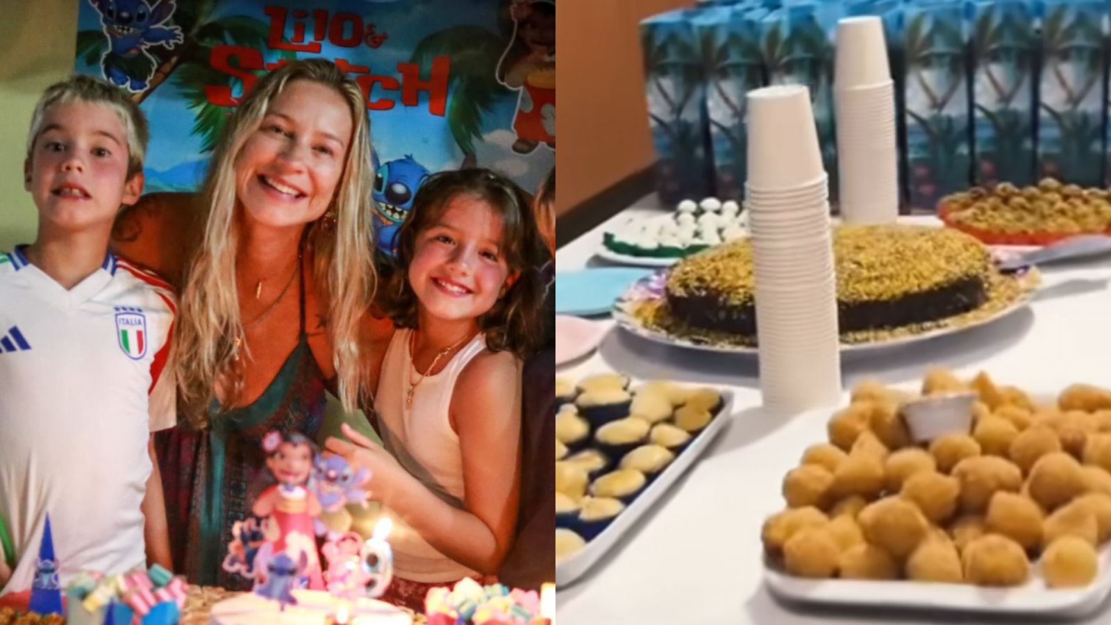 Luana Piovani celebra aniversário dos filhos gêmeos com festinha simples