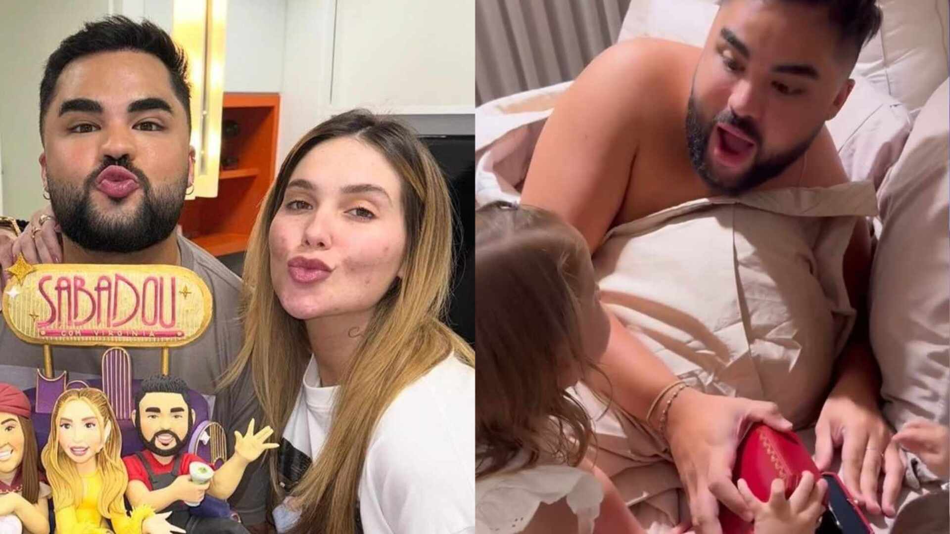 Lucas Guedez ganha pulseira com preço de carro de Virginia; veja o mimo