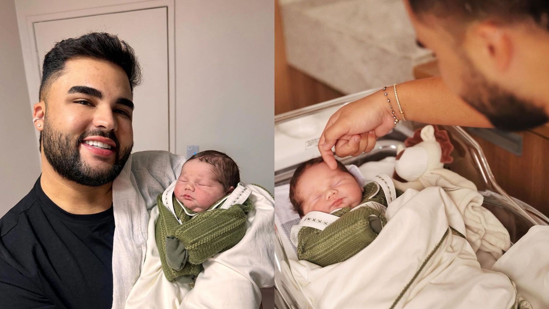 Lucas Guedez toma vacinas para conhecer filho de Virgínia: ‘Precisava’