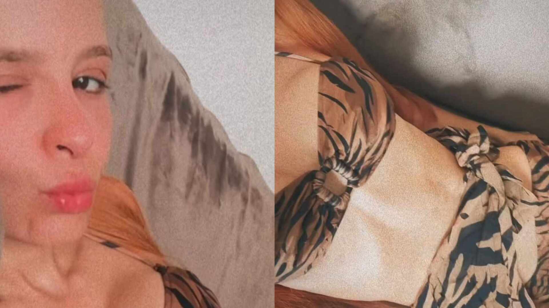 Maiara impressiona ao surgir de biquíni e exibindo sua barriga seca