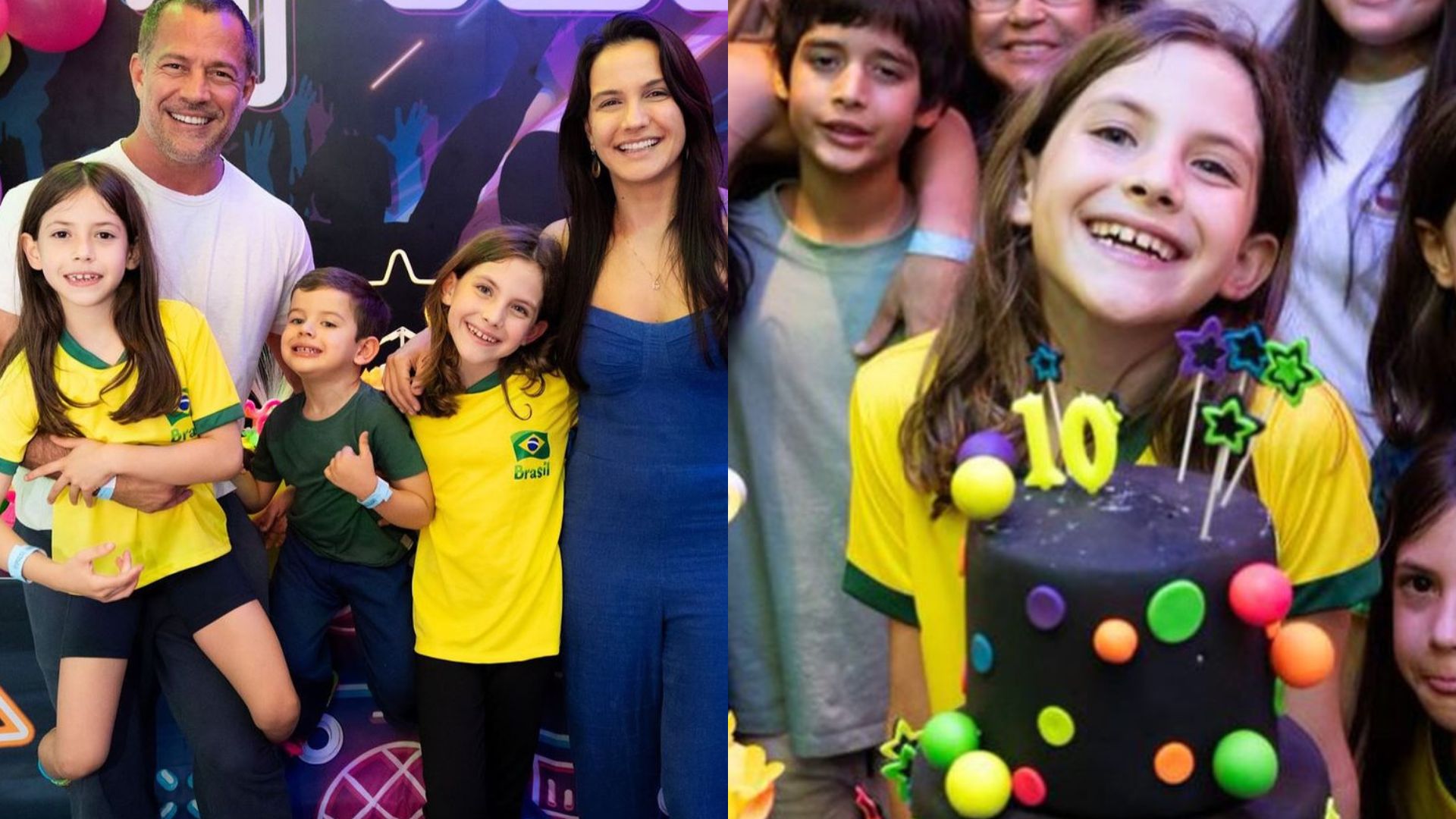 Malvino Salvador e Kyra Gracie comemoram aniversário da filha com festão