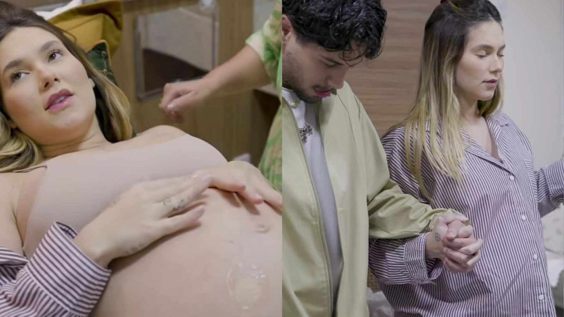 Emocionante! Veja como foram os momentos antes do parto de Virginia
