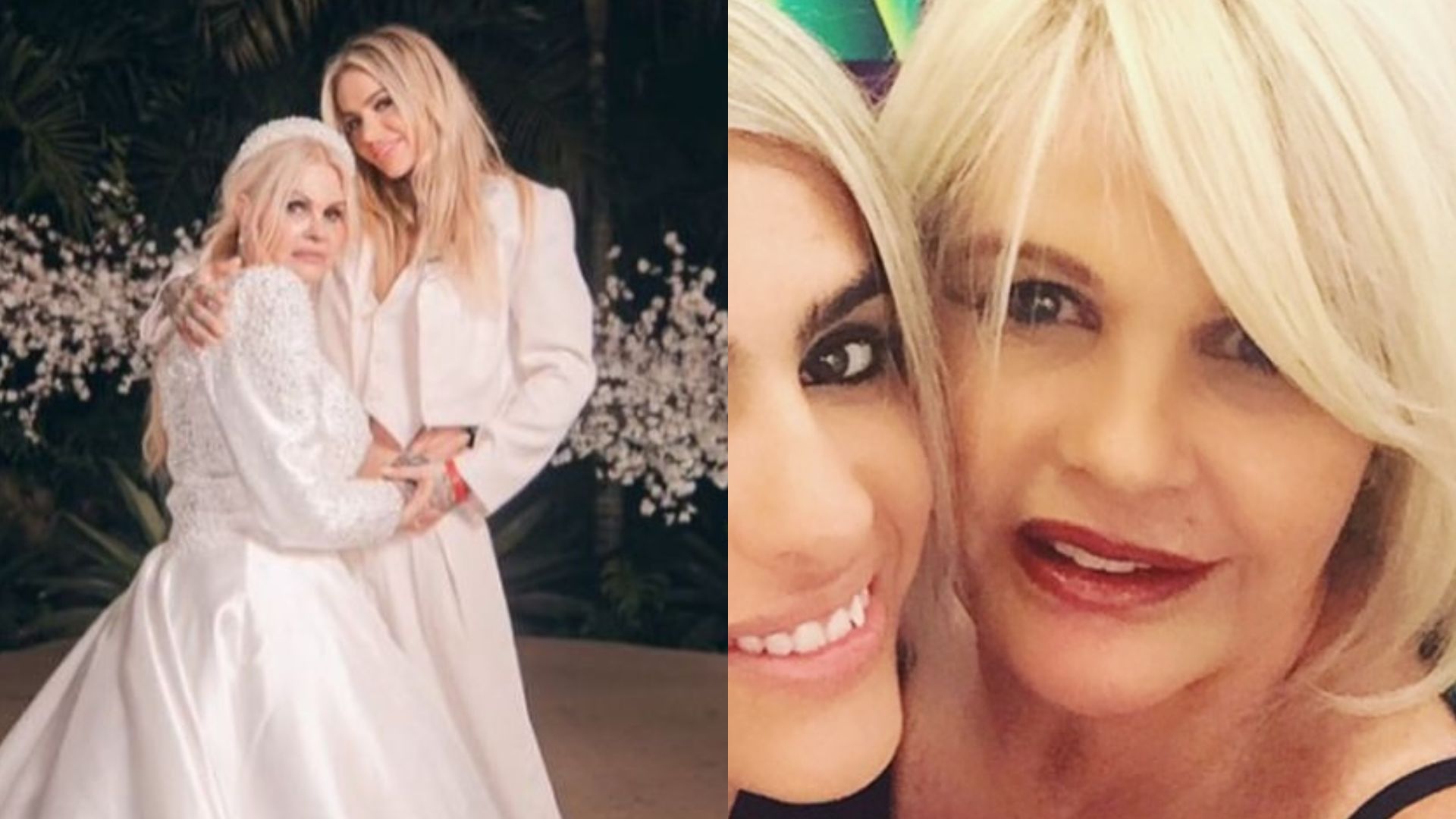 Monique Evans resgata fotos antigas com a esposa ao celebrar 10 anos de união