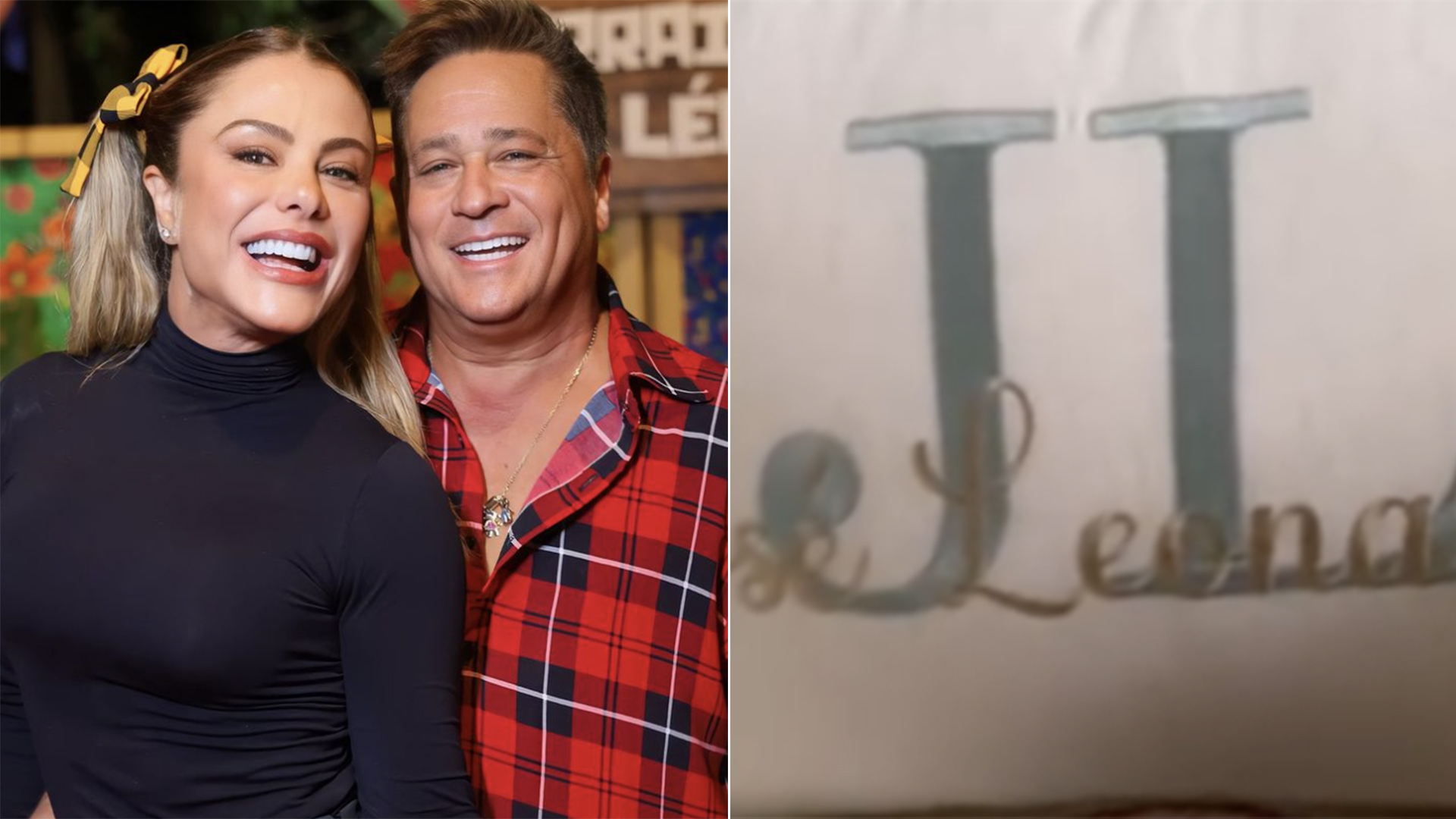 Esposa de Leonardo fez cantinho personalizado para o neto em sua casa