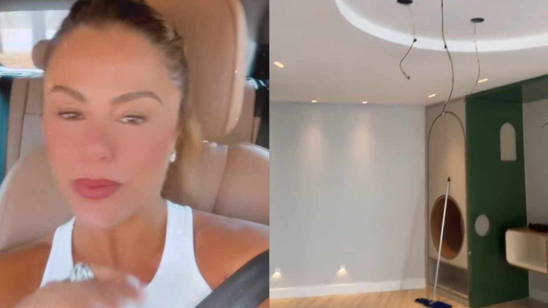 Poliana Rocha revela como está obra do quarto dos netos em sua casa