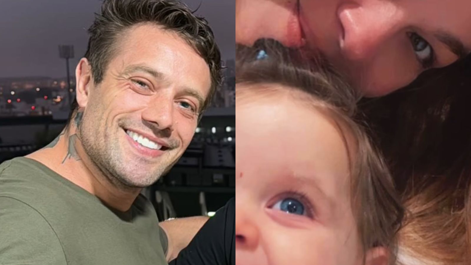 Rafael Cardoso se declara para namorada e filha caçula: ‘Nunca solta minha mão’