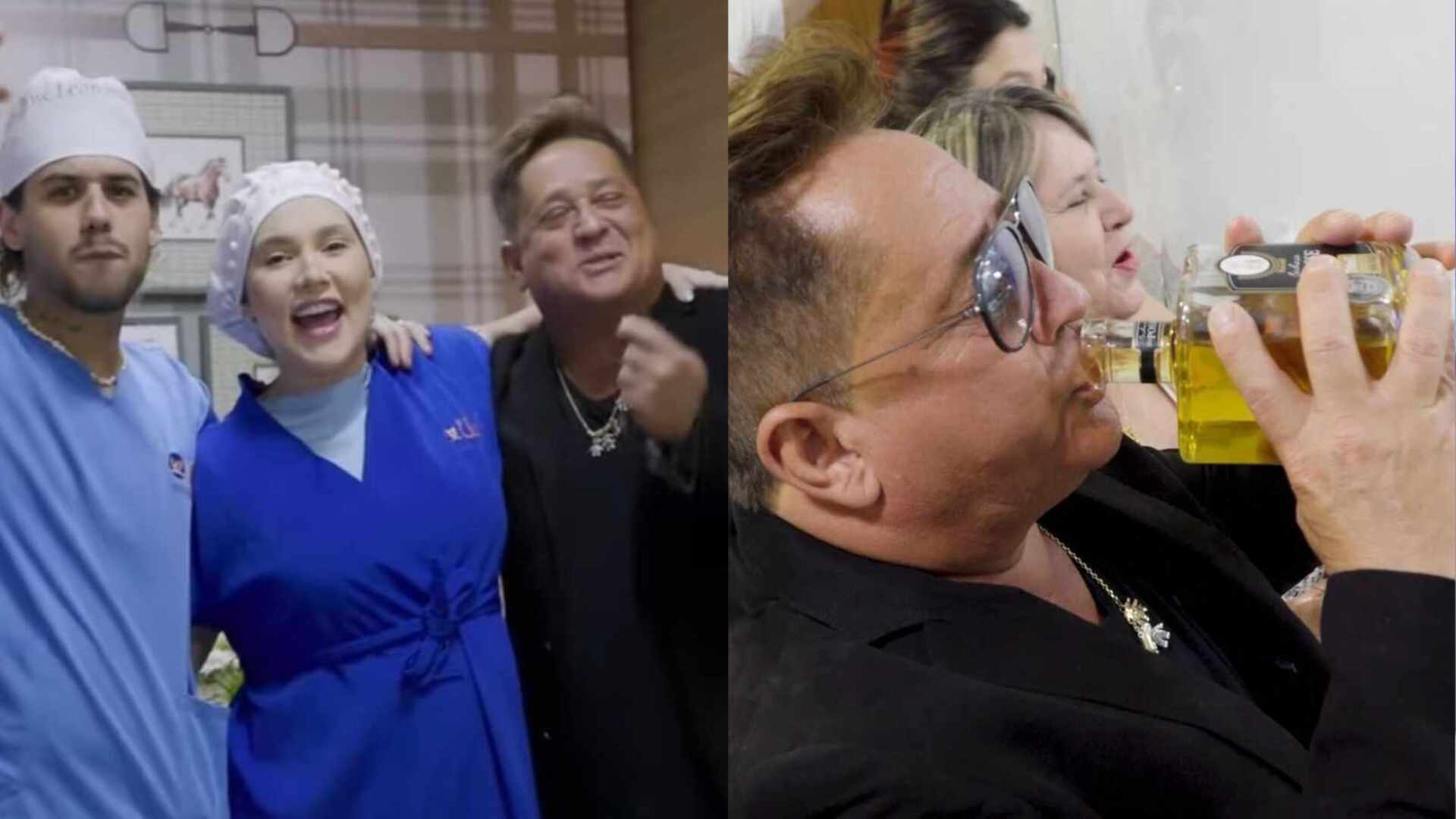Reação de Leonardo ao ver o nascimento do filho de Virginia diverte; veja