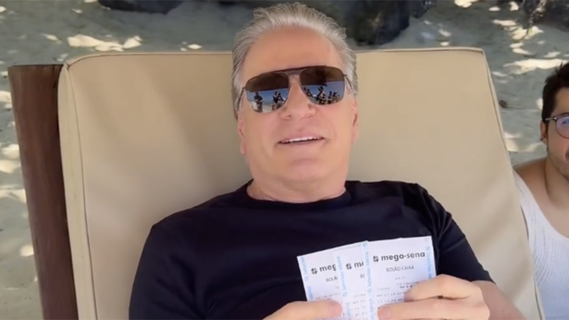 Roberto Justus surpreende ao jogar na loteria: ‘Comprei três’