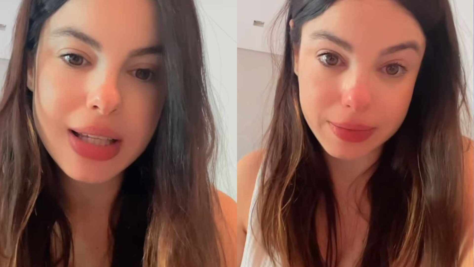 Sthefany Brito conta reação dramática do filho ao conhecer o irmão: ‘Caos’